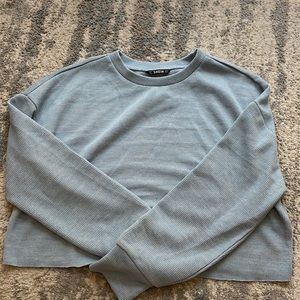 Blue cropped sweater